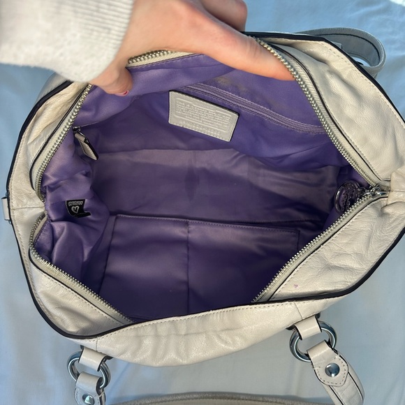 Coach Legacy Poppy Leather Rocker Purse in Ivory - Picture 8 of 8